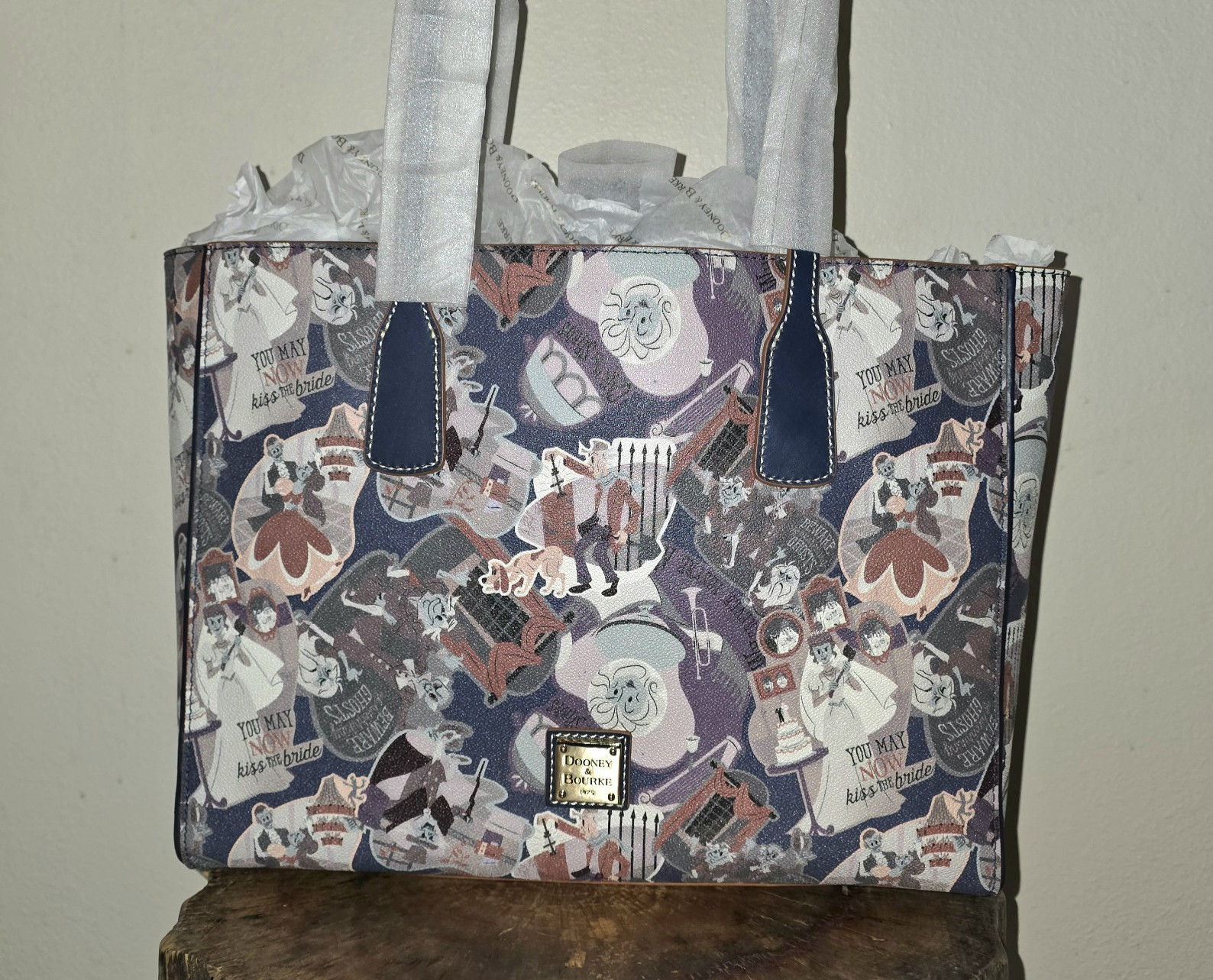 Disney Dooney & Bourke Haunted Mansion Tote Bag D23 Expo Ghost Bride Rare NWT