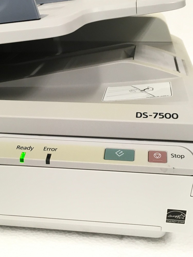 Epson WorkForce DS-7500 Document Scanner w/Adapter 2138 Scan Count, WORKING