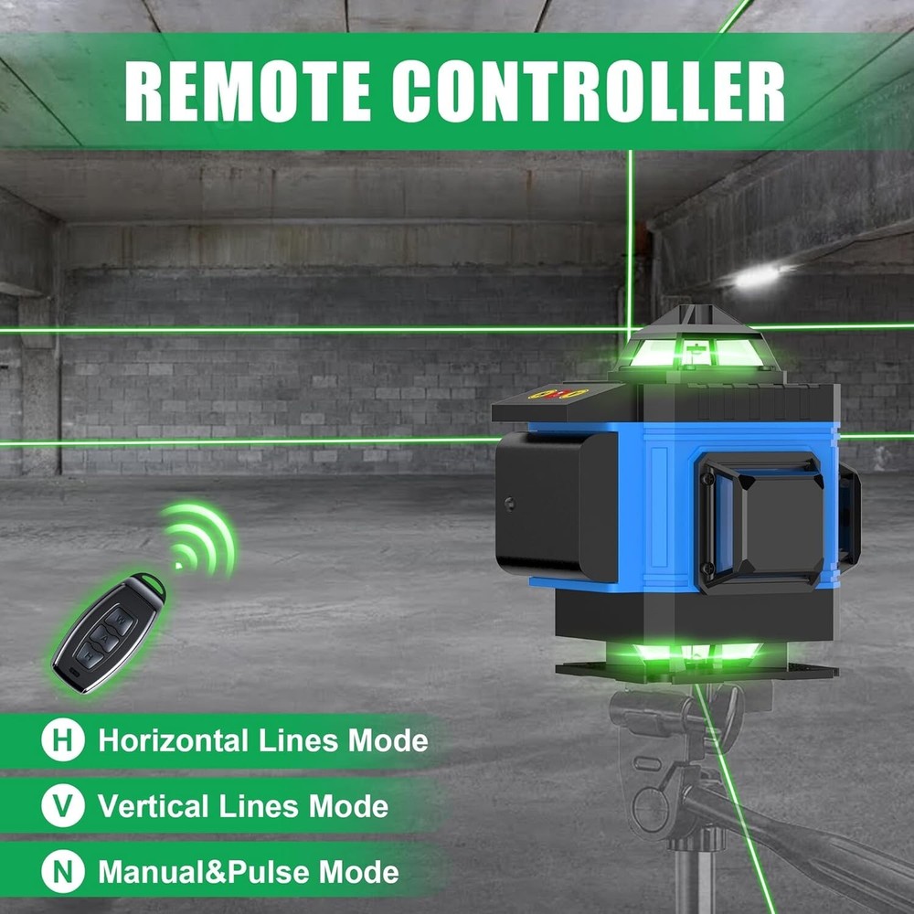 16 Lines Laser Level 4x360 Degree Laser Level Rechargeable Battery for Construct