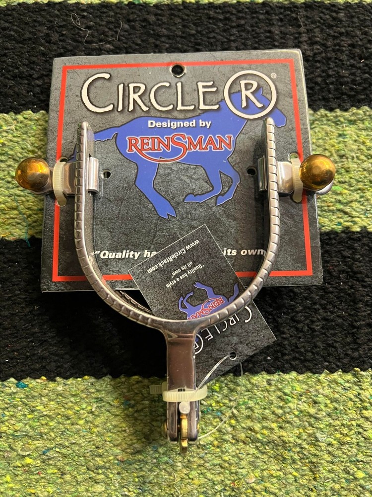 Circle R Engraved Men's Spurs
