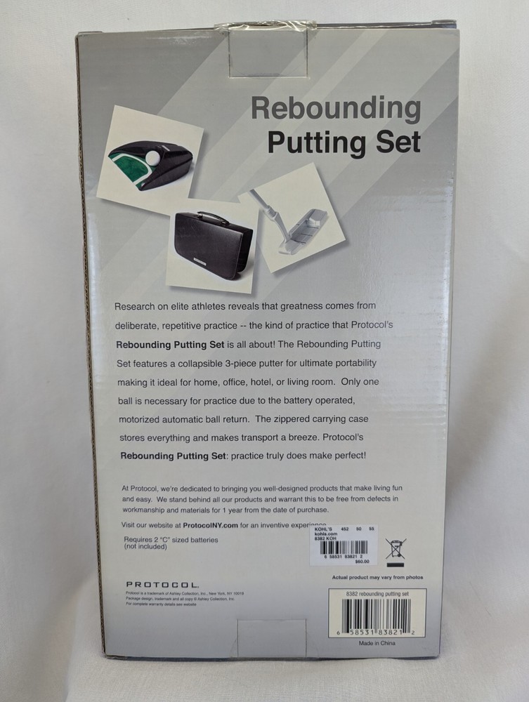 Golf Putting Set, Automatic Ball Return, Putter Included. NIB Practice Your Putt