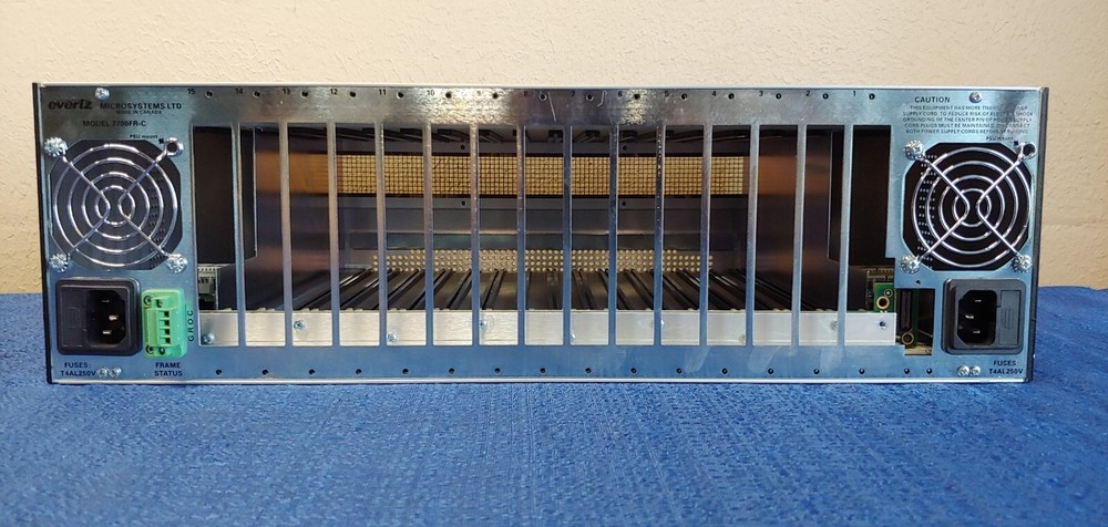 Evertz 7700FR-C Multiframe *NO PSU'S or CARDS*