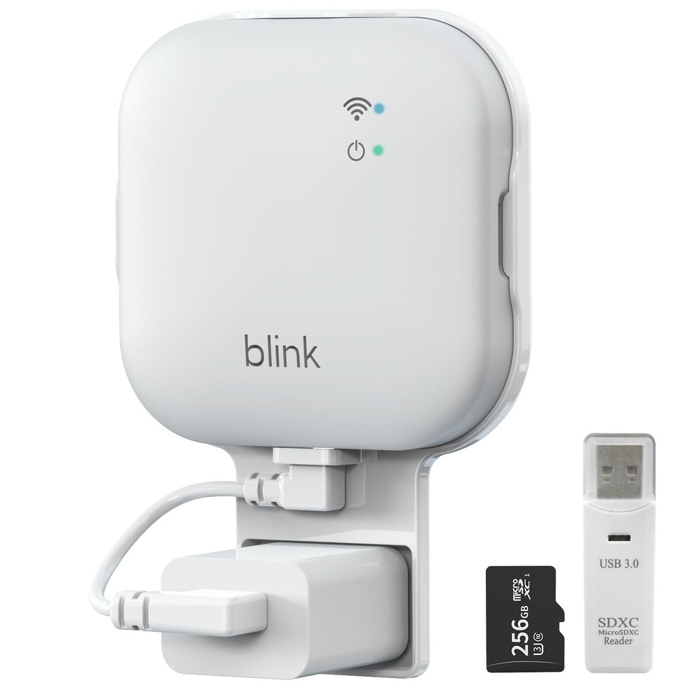 256GB MicroSD, Sync Module XR Mount, No-Drill for Blink Cameras, USB-C, Reader