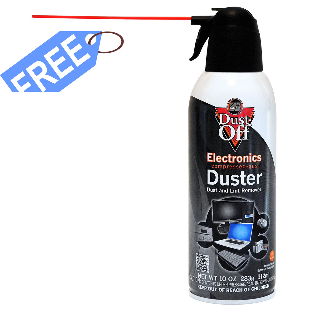Falcon Compressed Air Gas Duster, 4 -10oz – Computer, Keyboard & Electronics