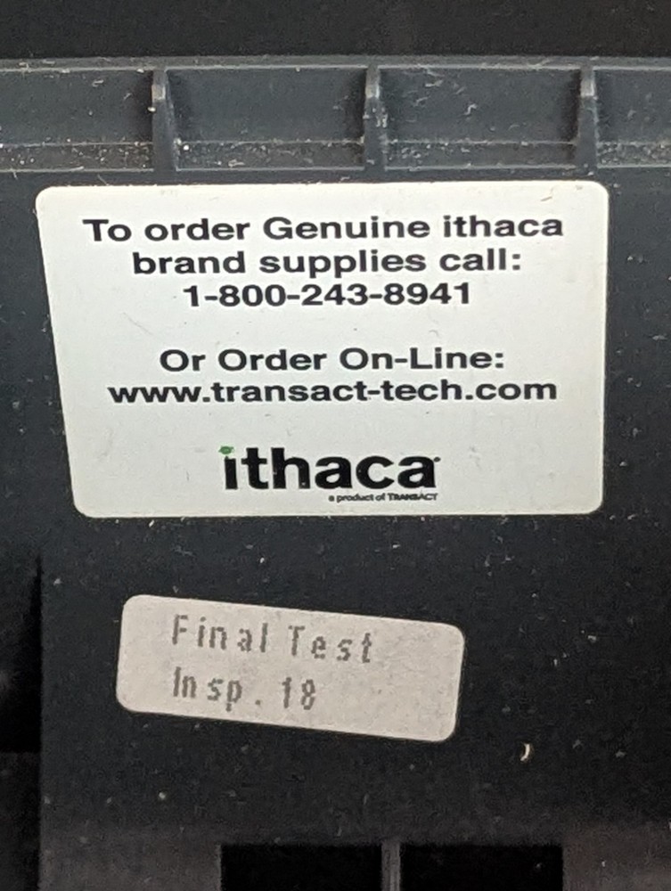 Ithaca Thermal Receipt Printer Untested For Spare Parts