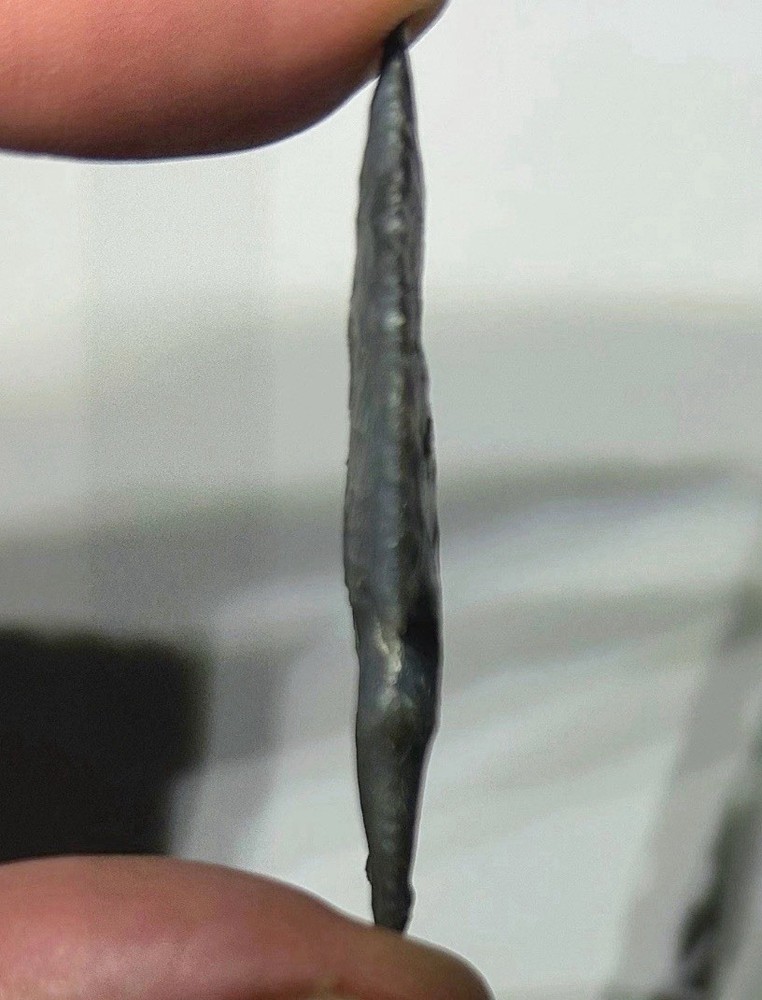 Flint Knapped Arrowhead Modern Eccentric Very Thin Crab Claw