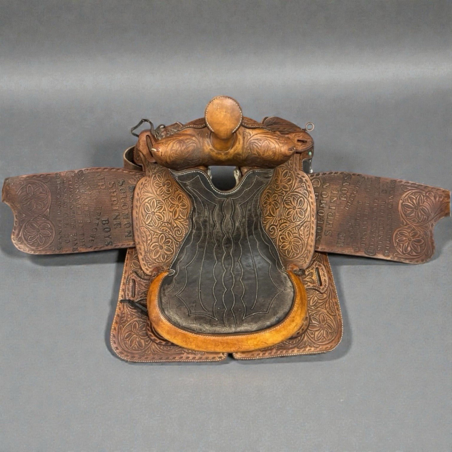 Antique Rider Buford Barrel Saddle 14” Western Rodeo Oil Kansas KS