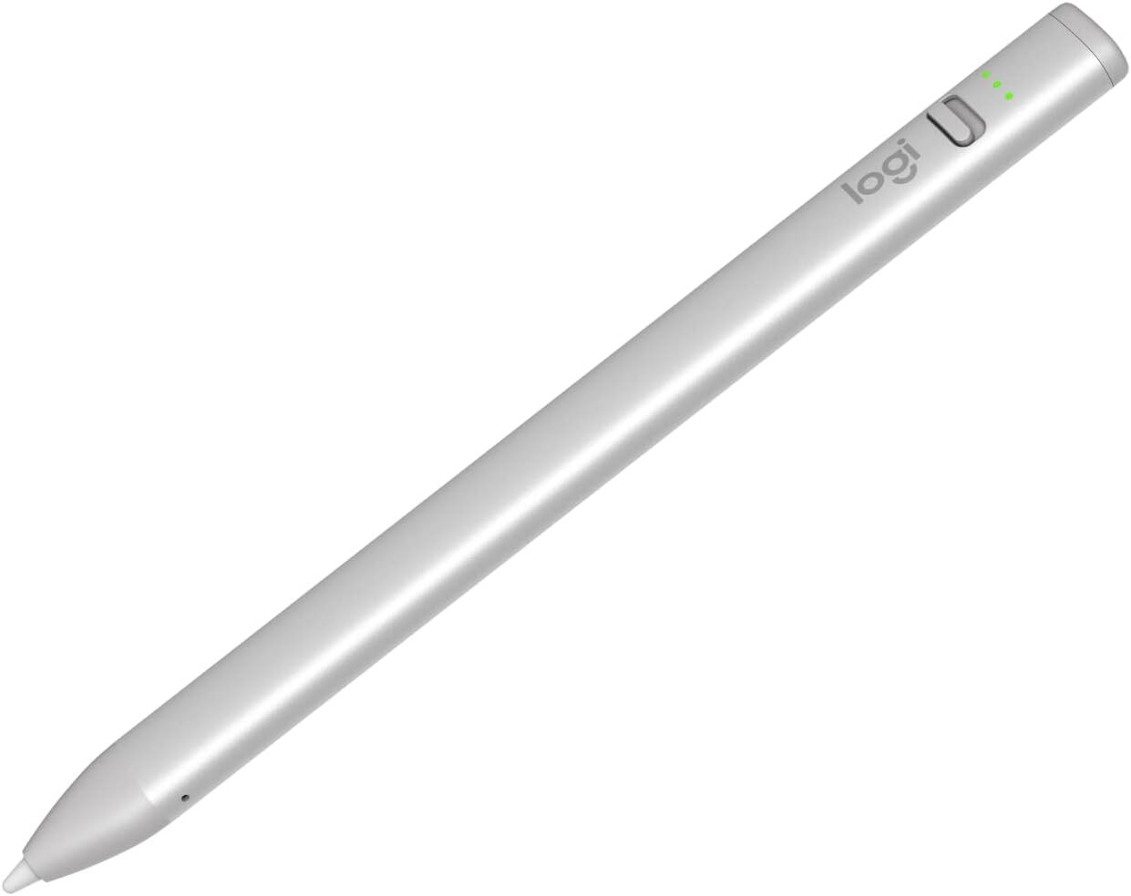 Logitech Crayon Digital Pencil for Select Apple iPad Tablets - USB C - Mid Gray