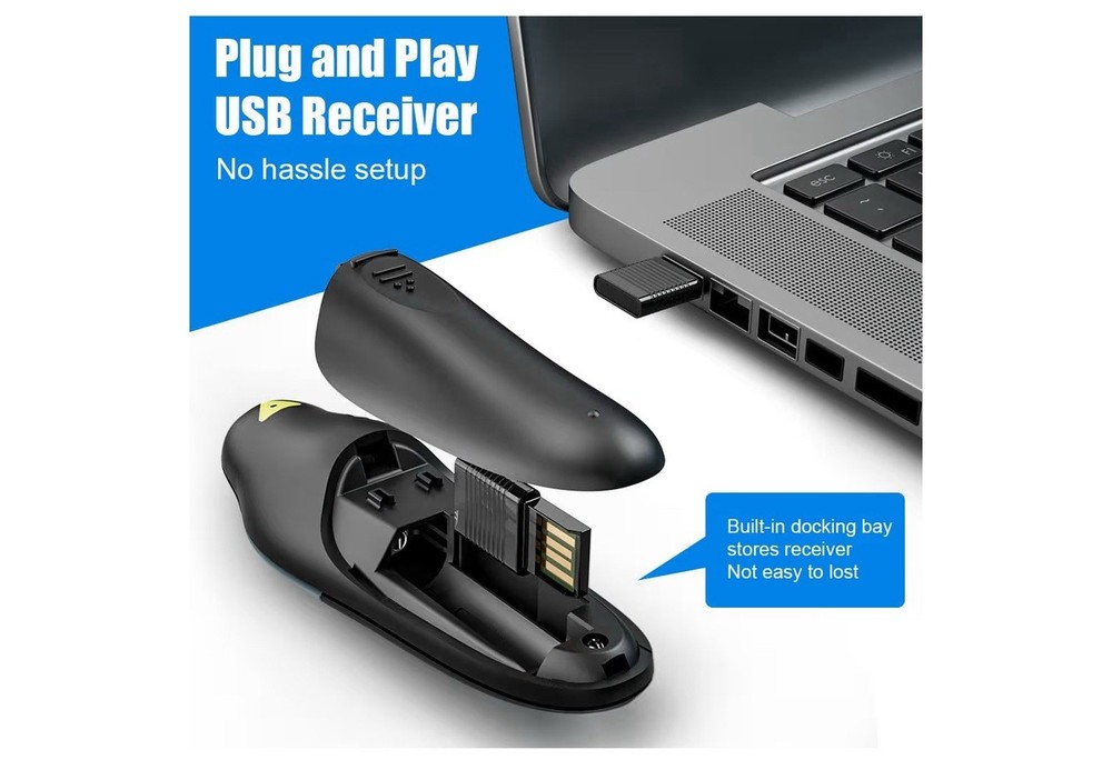 AMERTEER Wireless Presentation clicker for PowerPoint Presentations