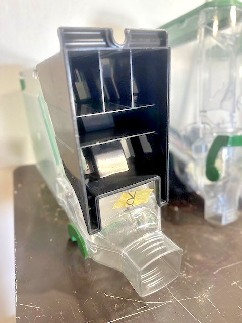 LOT OF 3 TRADE FIXTURES 618/624 COMMERCIAL BULK FOOD GRAVITY BIN DISPENSERS