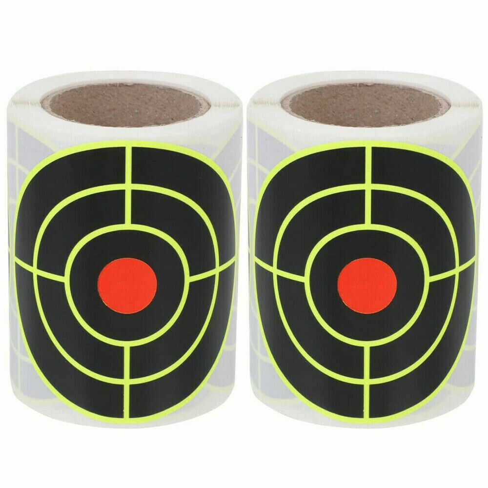 250Pcs Splatter Target Stickers Paper 3" Self Adhesive Reactive Targets Shooting