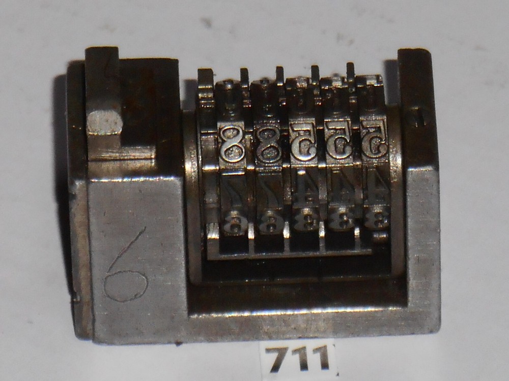 WETTER | Reverse letterpress numbering machine | 711