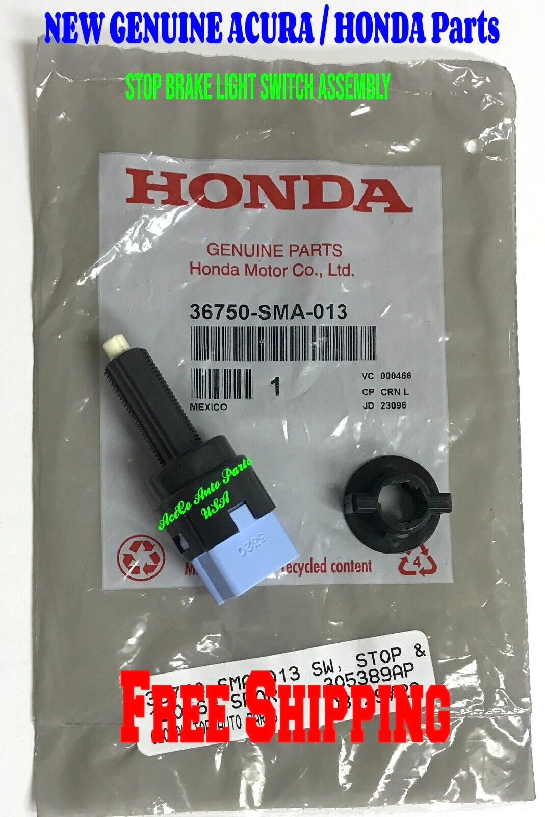 Genuine HONDA STOP BRAKE LIGHT SWITCH 03-12 HONDA ACCORD / HONDA CIVIC 01-13
