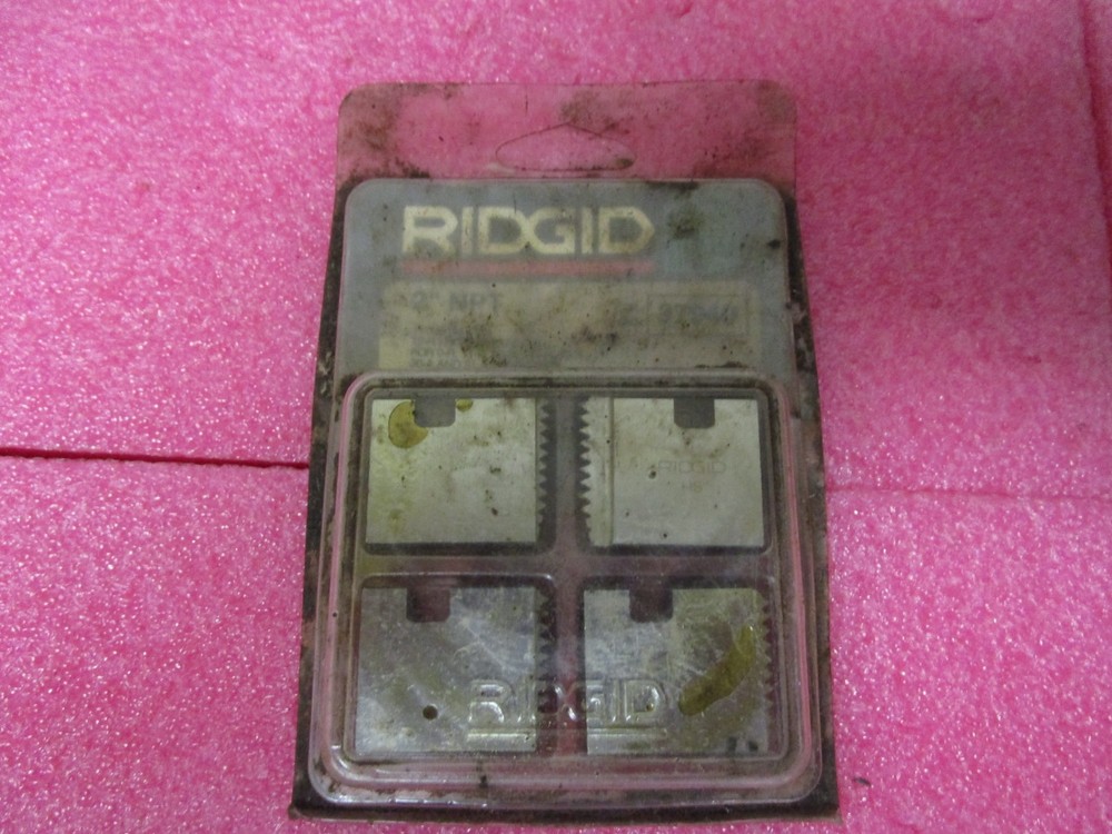 Ridgid 37940 Pipe Thread Die, 2 In, For SS, 4 Pc