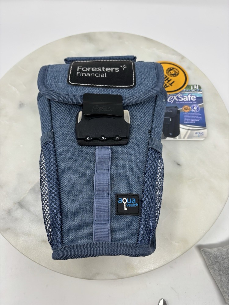NEW FlexSafe Aqua Vault AntiTheft Portable Safe Slash Resistant Combination Lock