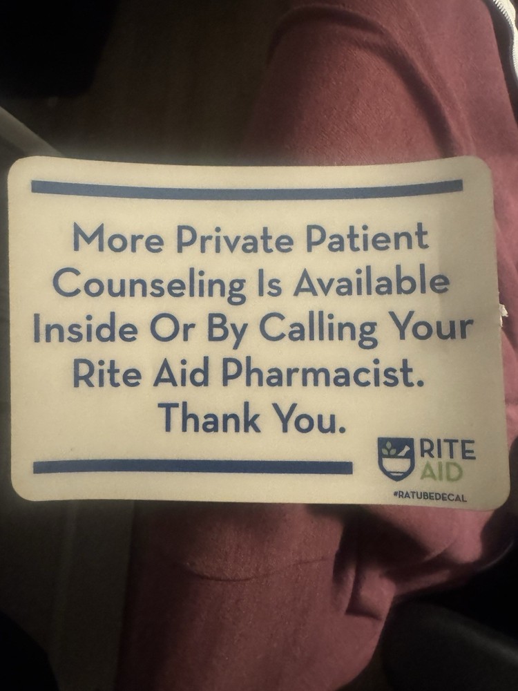 Rite Aid Pharmacy Sign