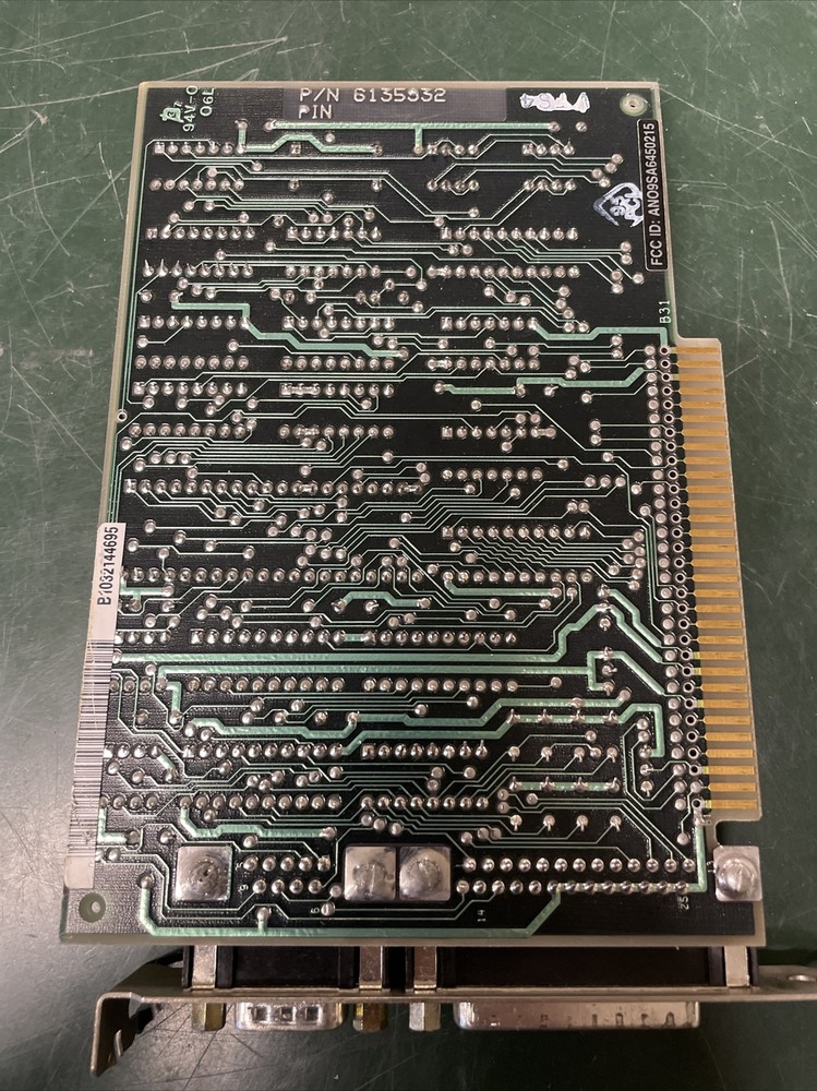 IBM 6448800XM 8-Bit ISA Serial Parallel Adapter Interface Buss Card 6135932-01