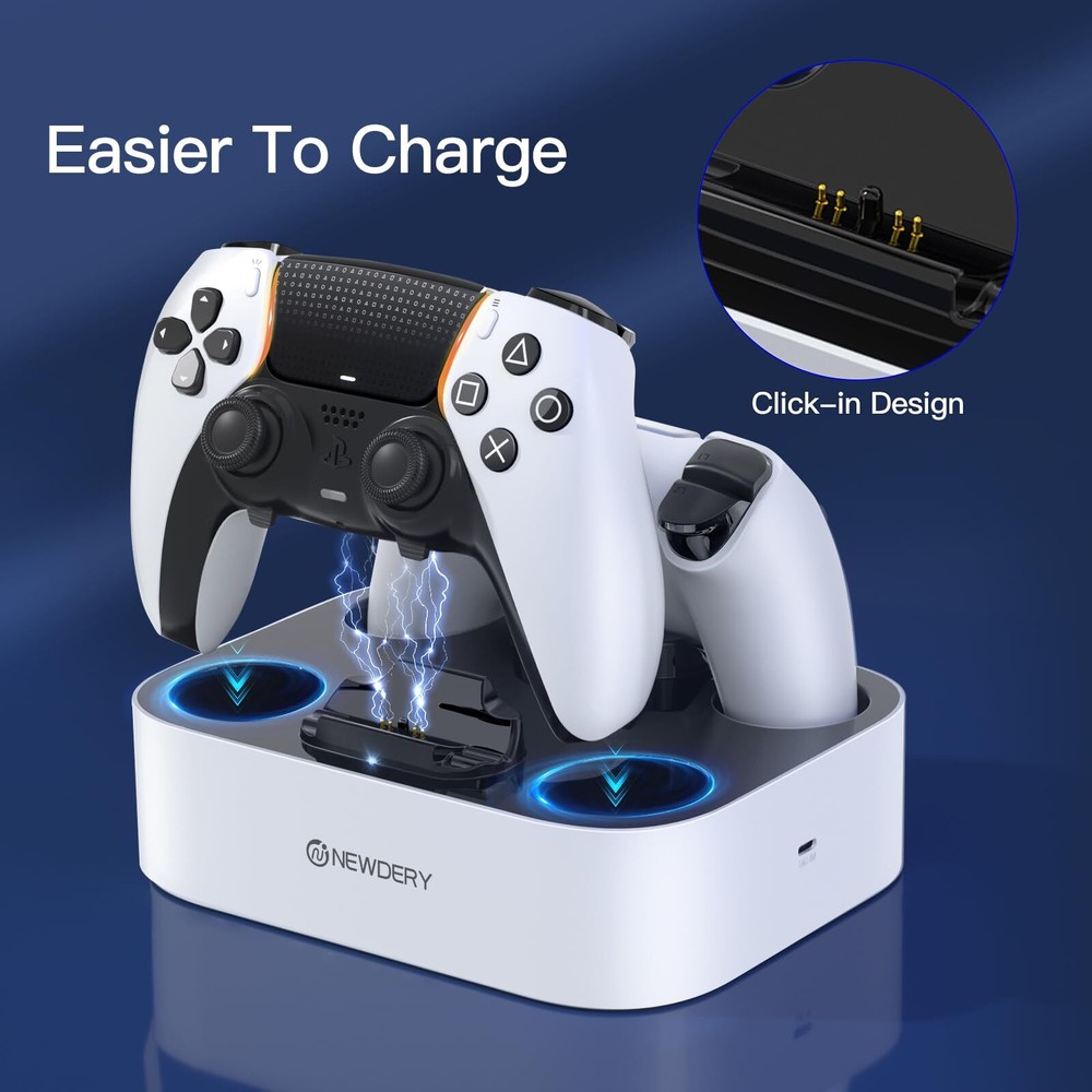 PS5 Wireless Controller Usb Type-c Dual Fast Charger PS5 Type-C Charging Station