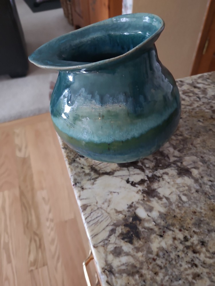 Hand Dripped Pottery Vase