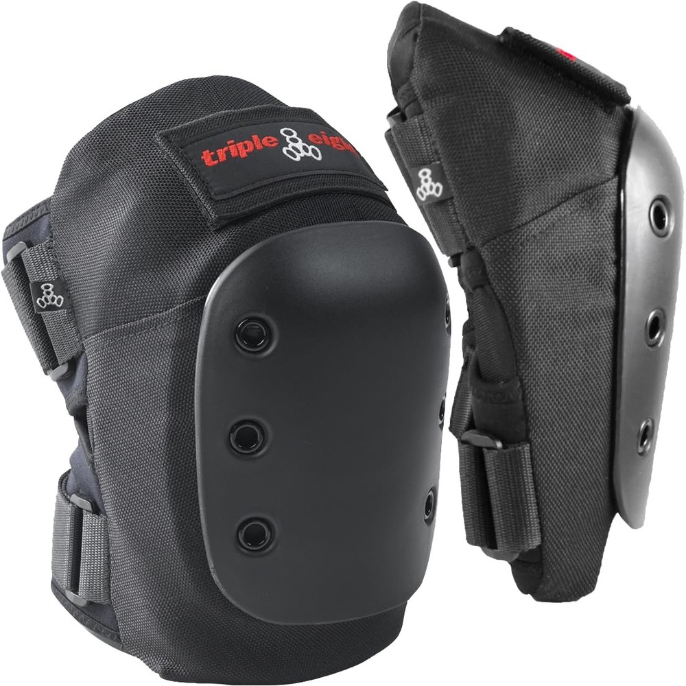 Triple Eight KP Pro Professional Skateboarding Knee Pad Set (Pair), Medium , Bla