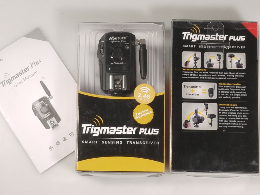 PRL) APUTURE TRIGMASTER PLUS TRANSCEIVER TX/RX PENTAX CANON FLASH WIRELESS 2.4G