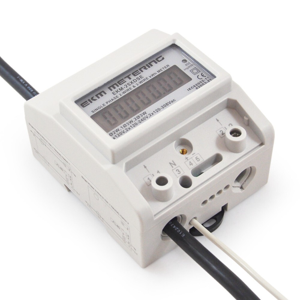Electrical kWh Meter 120/240V 100A Digital LCD Display #4