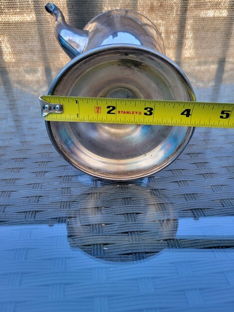 Castleton International Silver Com. 4 Piece Tea Set Platter Teapot Sugar Creamer