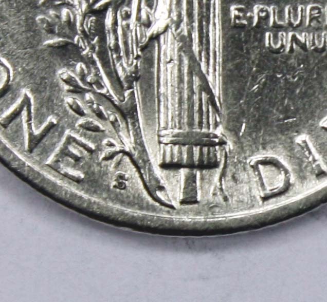 1945-s Mercury Head Dime Micro "S" Mint Mark High Grade (Inventory A)