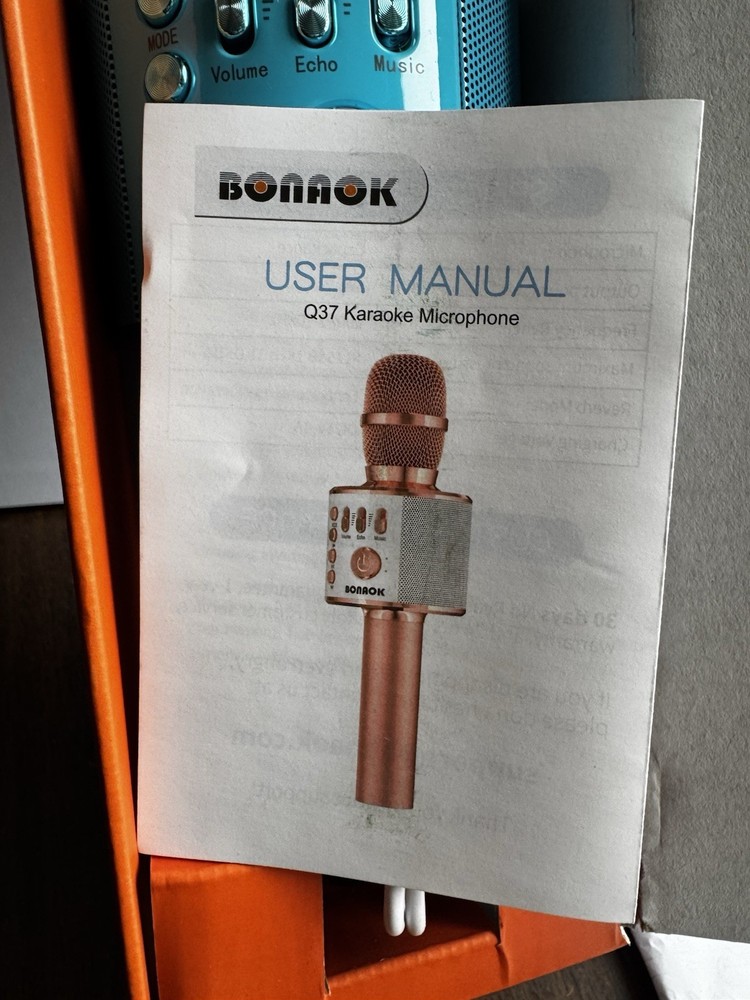 Bonaok Karaoke Microphone Q37 (Blue)