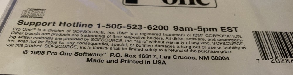Pro One Multimedia Algebra II CD-ROM Windows 95/3.1