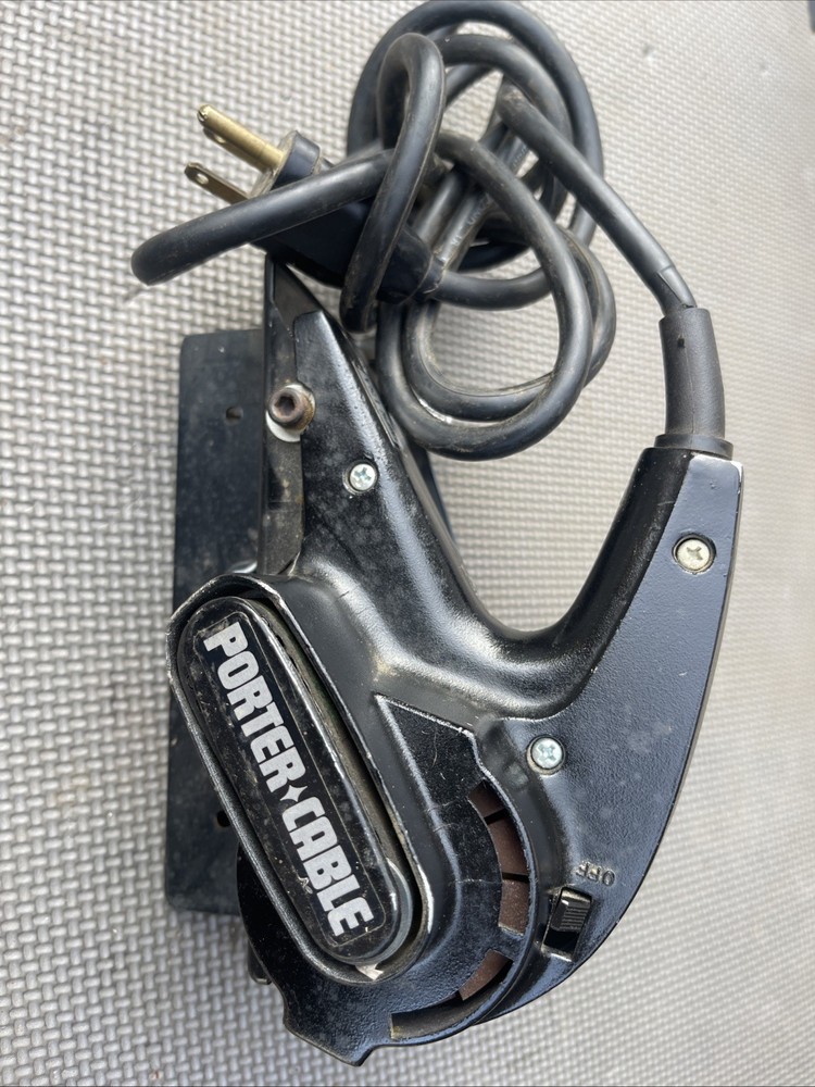 Porter Cable Model 320 Abrasive Planer / Planer with Baseplate, Guard & Sleeve
