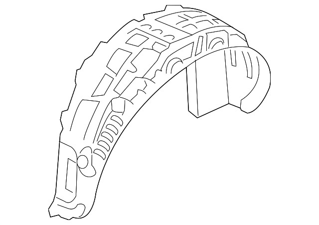 Genuine Volvo Quarter Panel Splash Shield 32417191