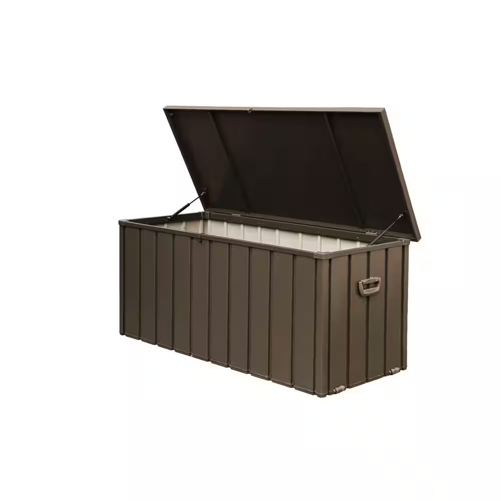 100 Gal. Steel Deck Box, Large Patio Storage Bin