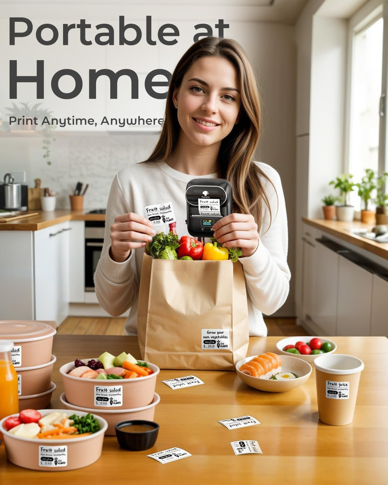 M110 Label Maker - M110 Barcode Label Printer Portable Bluetooth Maker Machine w