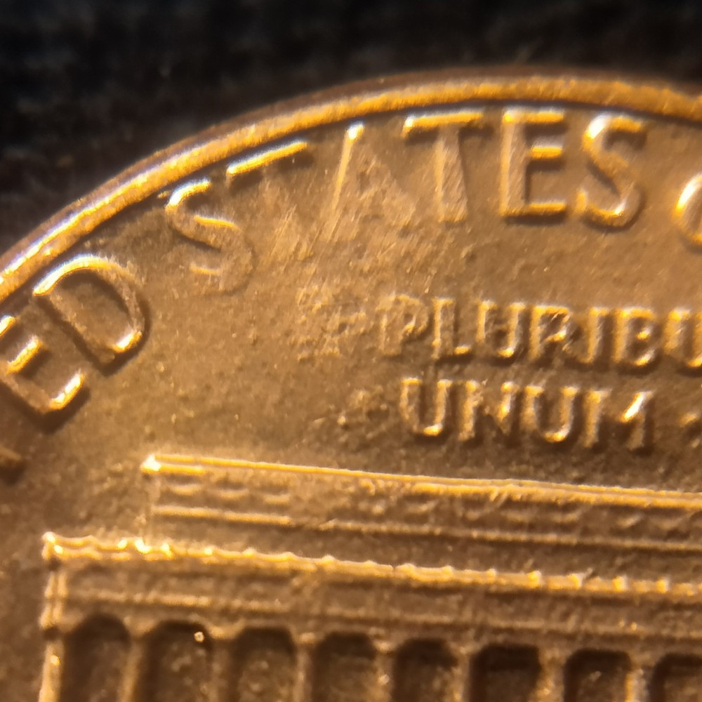 1982 p lincoln memorial cent Struck Thru Grease Errors