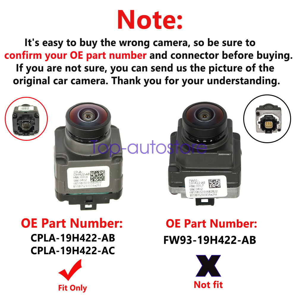 Front / Rear Camera Backup Parking Camera CPLA-19H422-BA For Land Rover Range