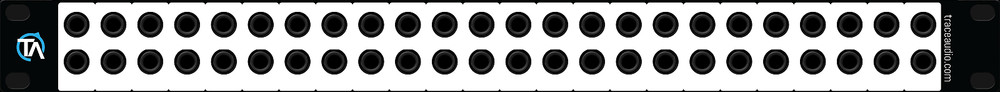 5-Pack Blank Patch Bay Labels Compatible with DBX PB-48 by Trace Audio