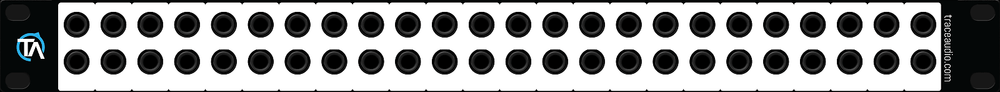 Single - Blank Patch Bay Labels Compatible with DBX PB-48 by Trace Audio