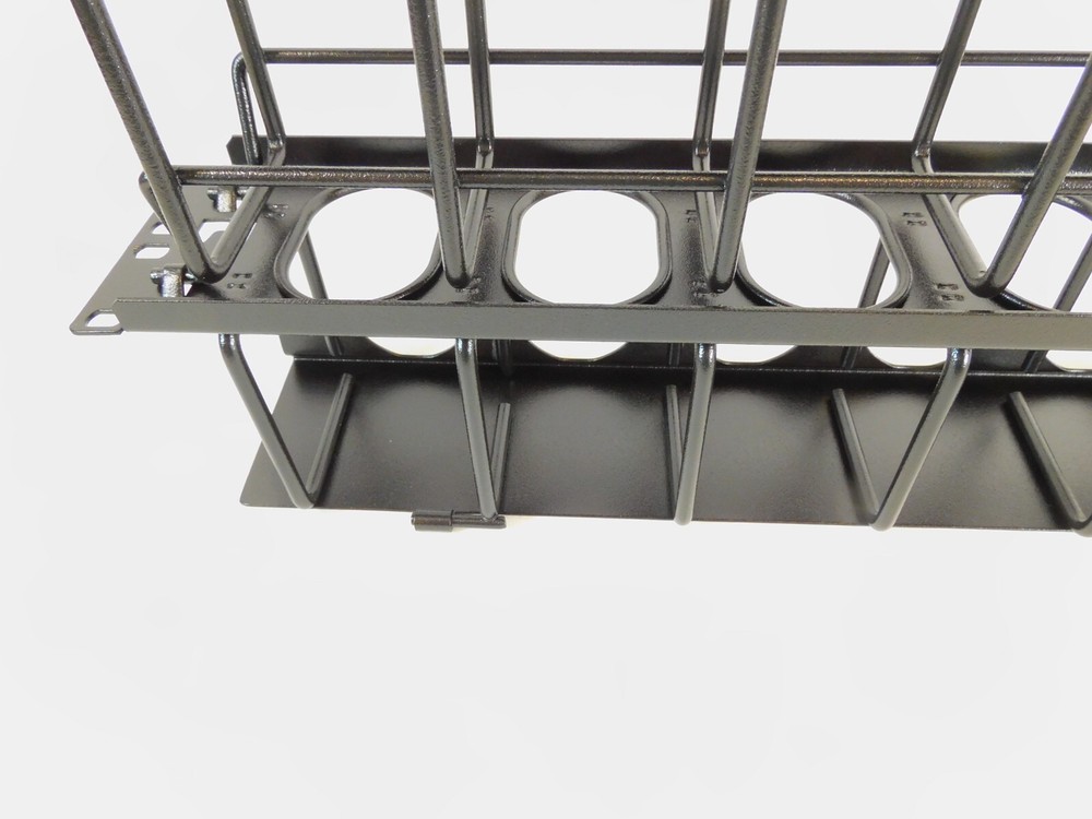 Ring Panel Cable Manager Hubbell HC219CC3N NextFrame Hinged Covers - EXCELLENT