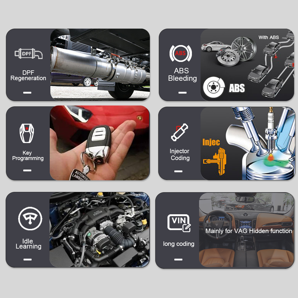 Automotive Bi-directional OBD2 Scanner Diagnostic Scan Tool Code Reader VS PAD