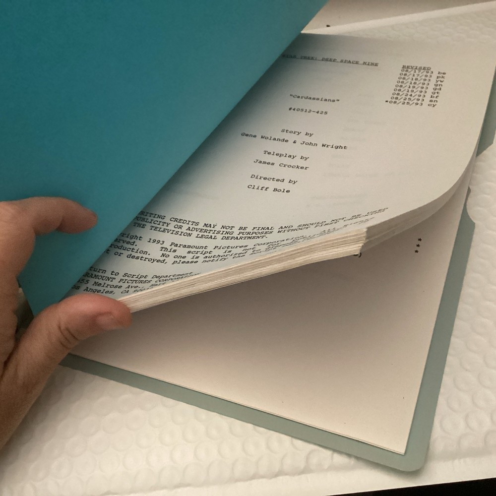 Star Trek Deep Space Nine "Cardassians" Final Draft August 16, 1993 TV Script