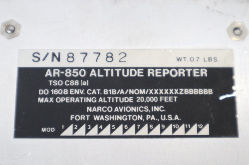 Narco AR-850 Altitude Reporter