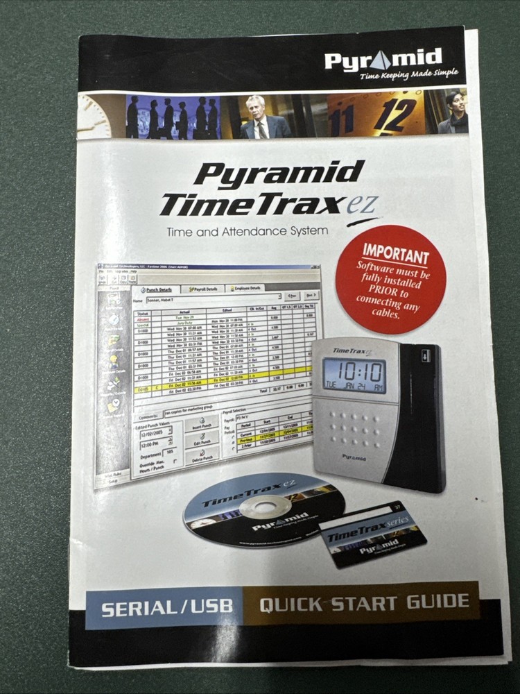 Pyramid TimeTrax EZ Swipe Terminal Time Clock