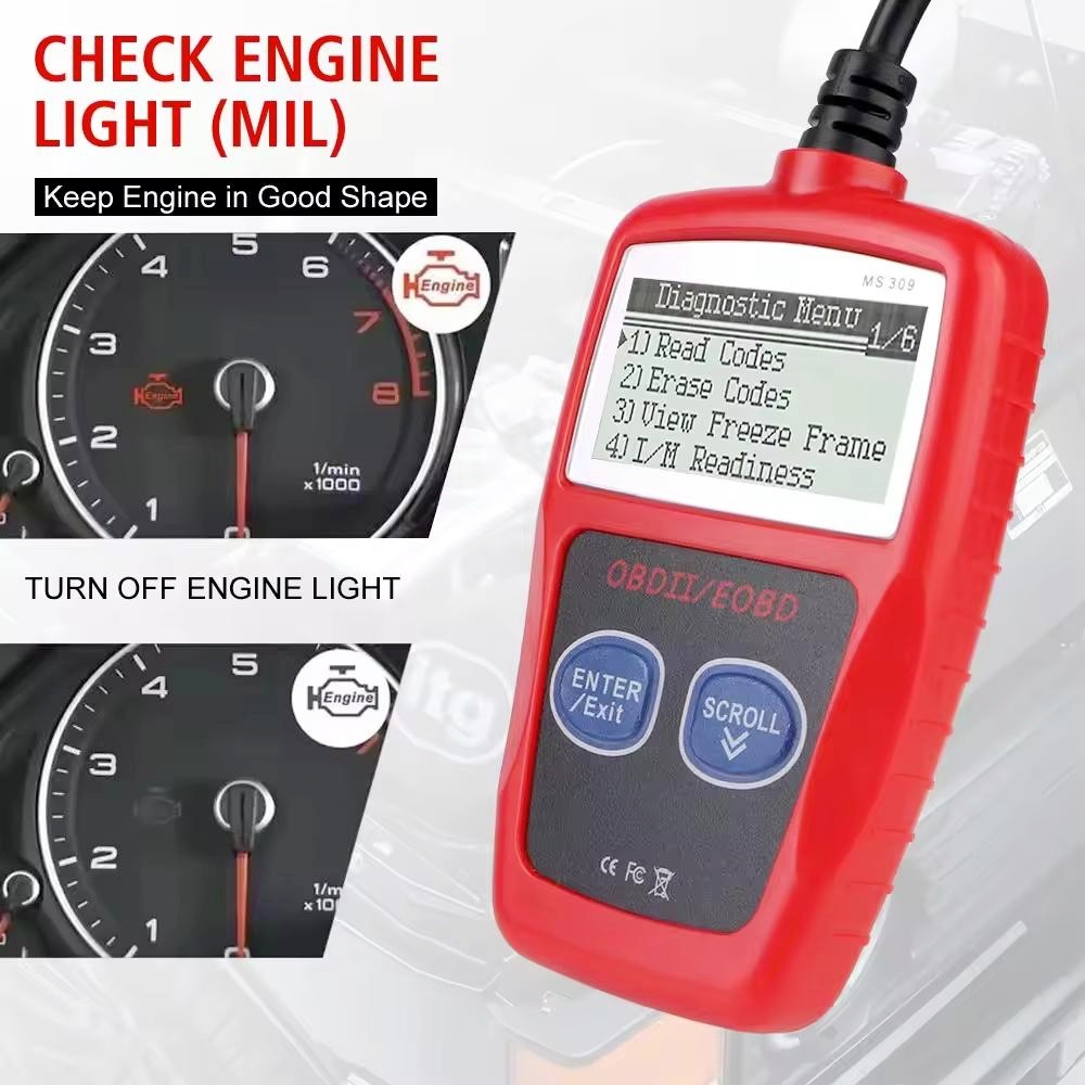 Car Code Reader OBD2 Scanner Car Check Automotive Engine Fault Diagnostic Tool