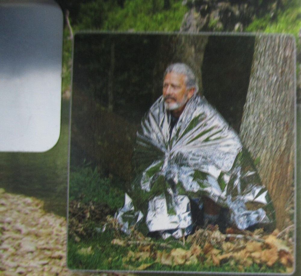 (3) Ozark Trail Emergency Blanket Aluminized Polyester Windproof Waterproof