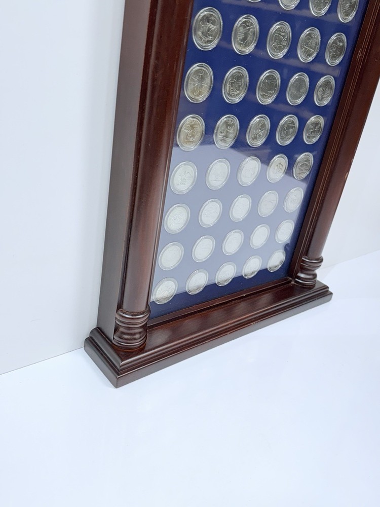 Danbury Mint State Quarter Clock With ALL Quarters Uncirculated ✅📸📝