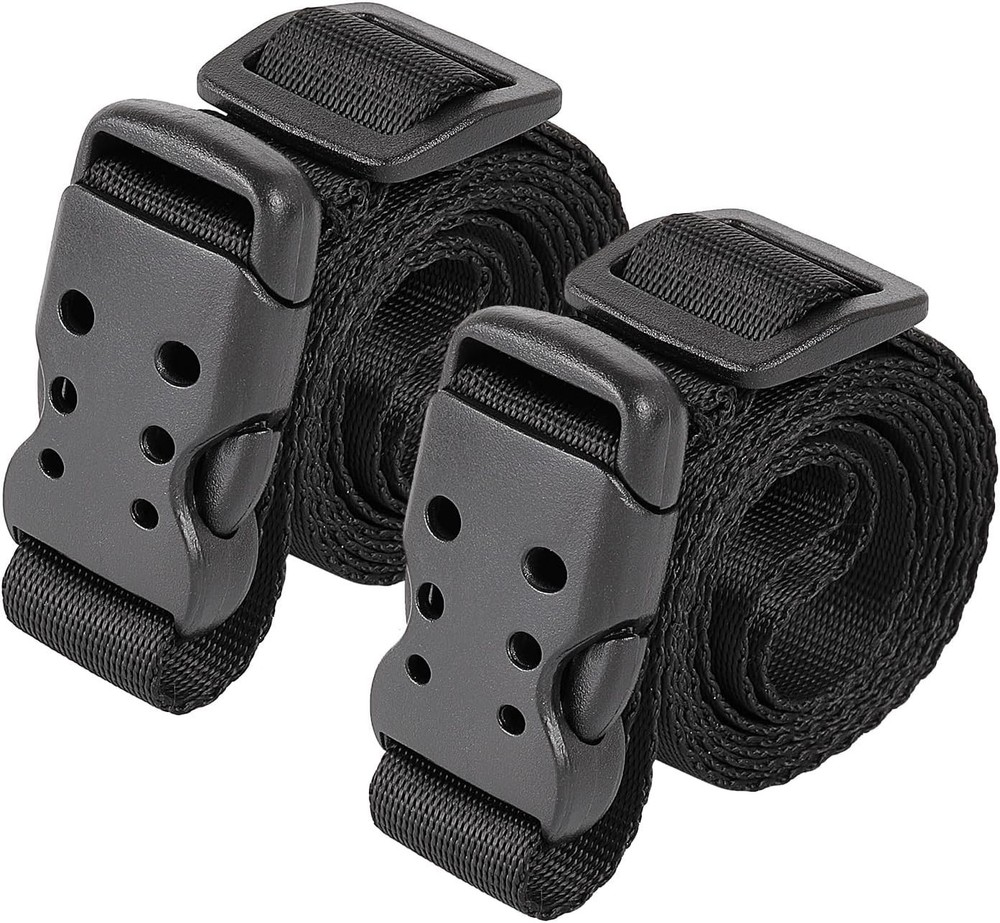 Versatile 40" Adjustable Nylon Utility Straps - Quick-Release Buckles, 2 Pack