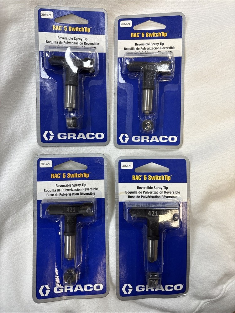 Graco Rac 5 286421 Spray Tip, 4 Tips