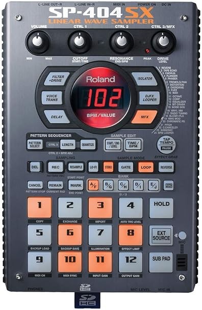Roland SP-404SX Linear Wave Sampler w/ AC Adapter Tested Working 2015