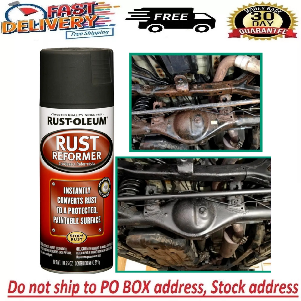 Rust-Oleum Stops Rust Converter Rust Reformer Spray Flat Black Finish 10.25 oz